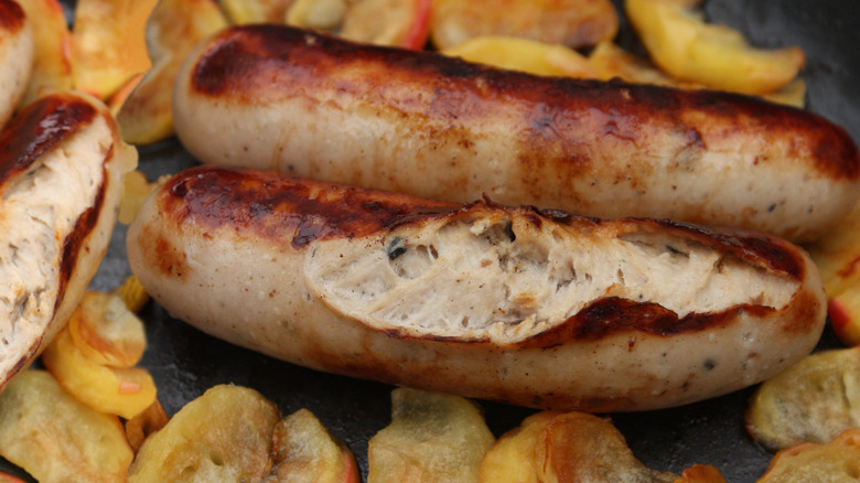 Boudin blanc sausages