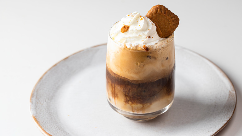 cookie butter coffee milkshake drink
