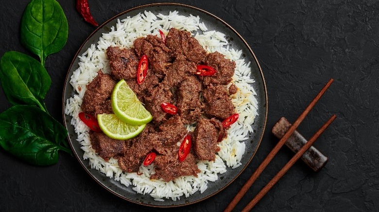 Beef rendang