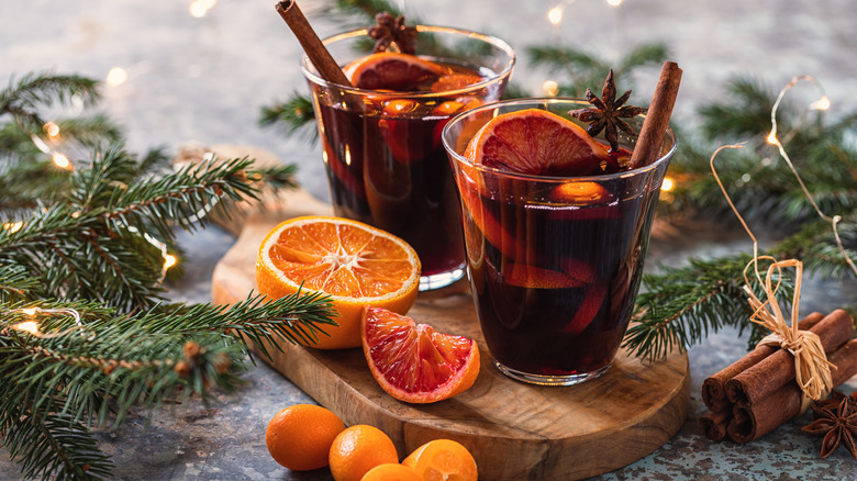 Mulled wine with spices