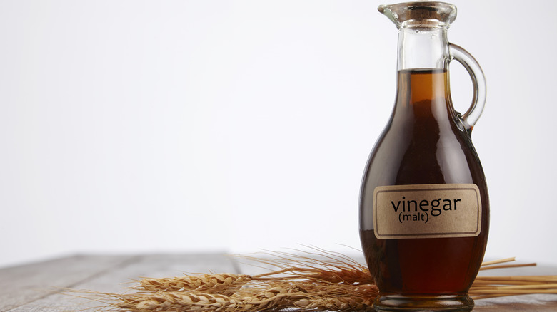 bottle of malt vinegar