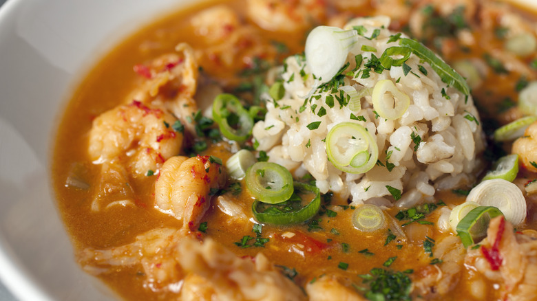 Crawfish étouffée with rice