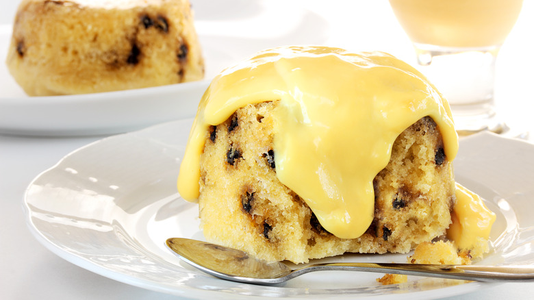 spotted dick with custard 