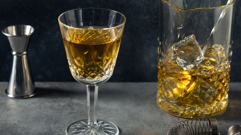 Bijou gin cocktail