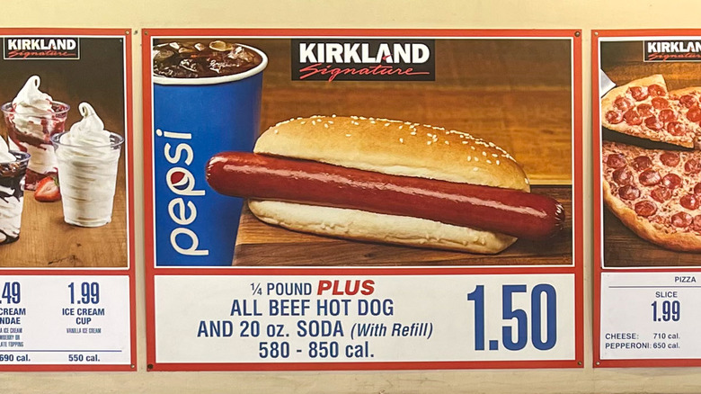 Costco food court menu