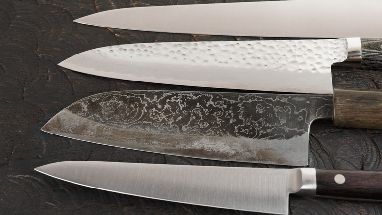 different Japanese knives