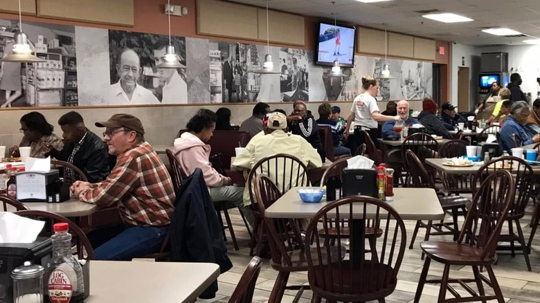 Dining room pictured at Smith's Red and White.
