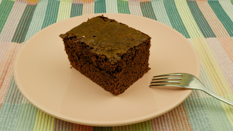 A slice of Depression-era wacky cake.