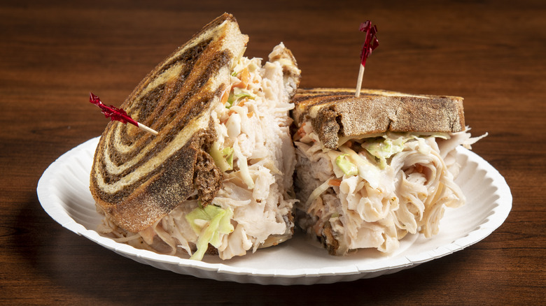 Rachel sandwich on plate