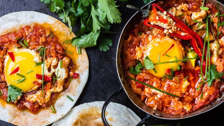 huevos rancheros and chilaquiles