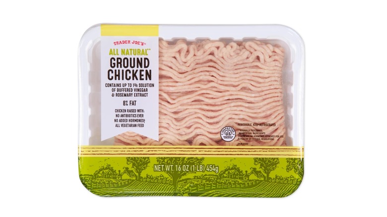 Package of ground chicken from Trader Joe's