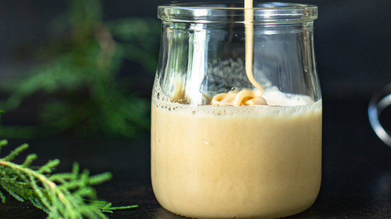Homemade whipped honey