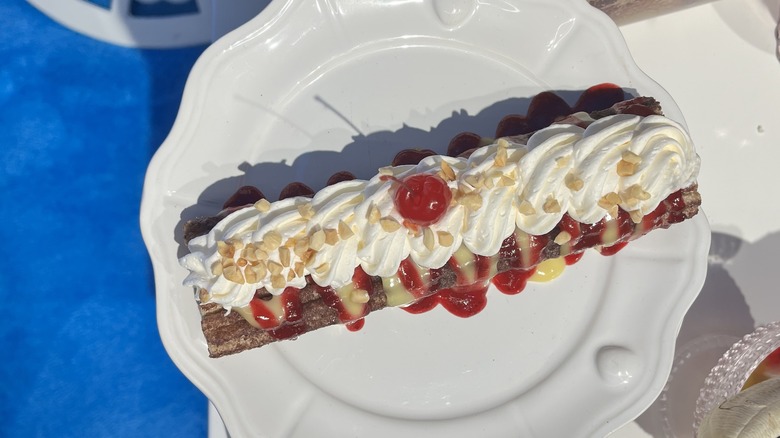 churro whipped cream cherry