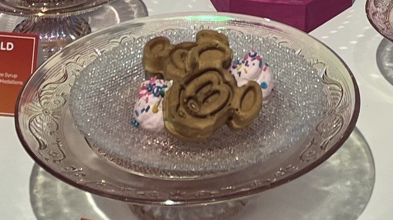 mickey mouse waffles whipped cream sprinkles