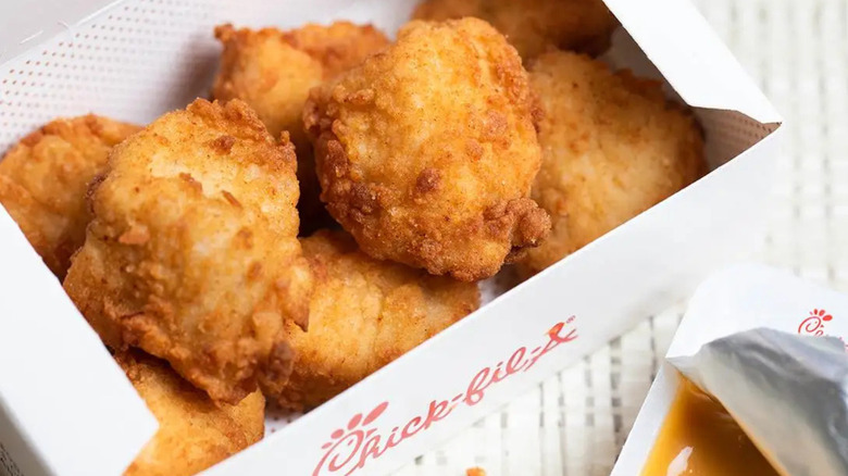 Box of Chick-fil-A nuggets