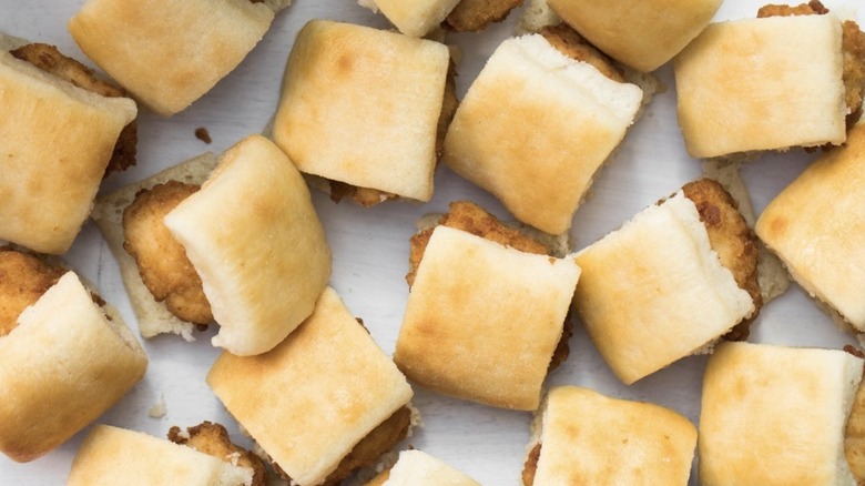 Chick-n-Minis covering a tabletop