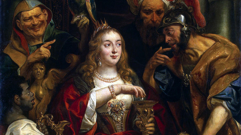 Cleopatra's Feast 18th century painting