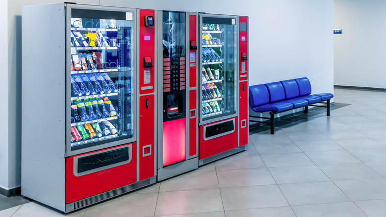 Vending machines in waiting room