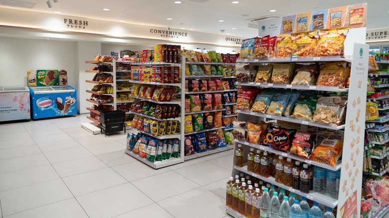 Interior of a convenience store