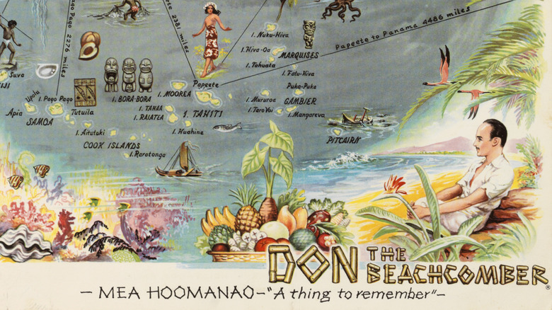 don the beachcomber menu art