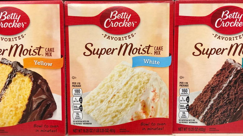 Betty Crocker cake mixes.