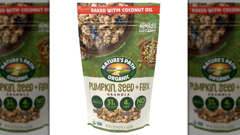 Bag of Nature's Path Organic Pumpkin Seed + Flax Granola