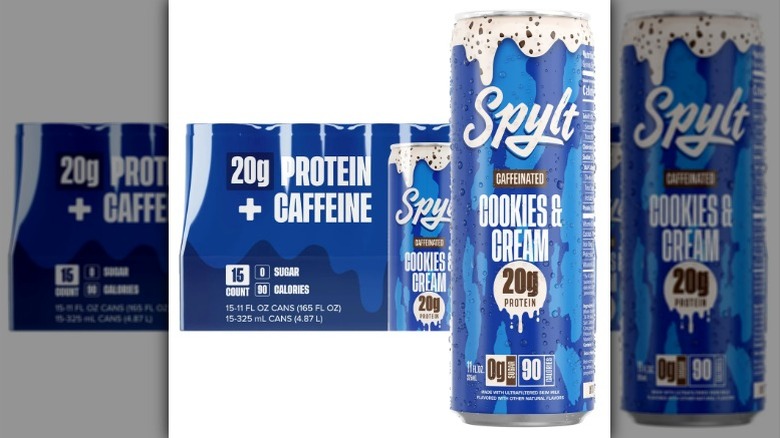 Spylt Cookies & Cream milk can and box