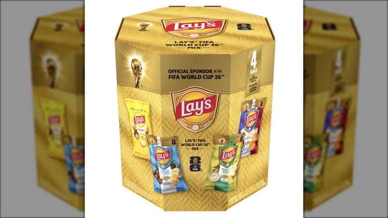A Lay's FIFA World Cup Variety Pack against a white background.
