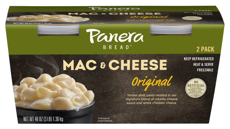 A package of Panera Bread Original Mac and Cheese