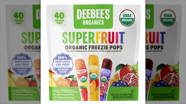 A Deebee's Organic Superfruit Freezie Pops Variety Pack