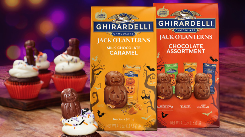 Assorted Ghirardelli Jack O' Lanterns chocolates