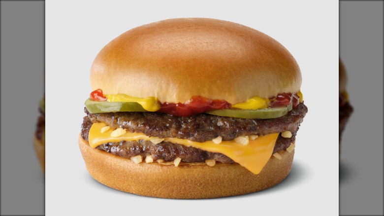 A McDouble against a white background.