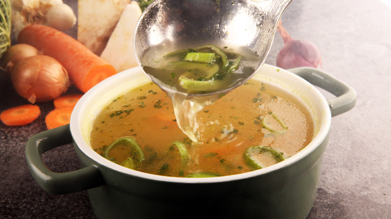 Broth with vegetables