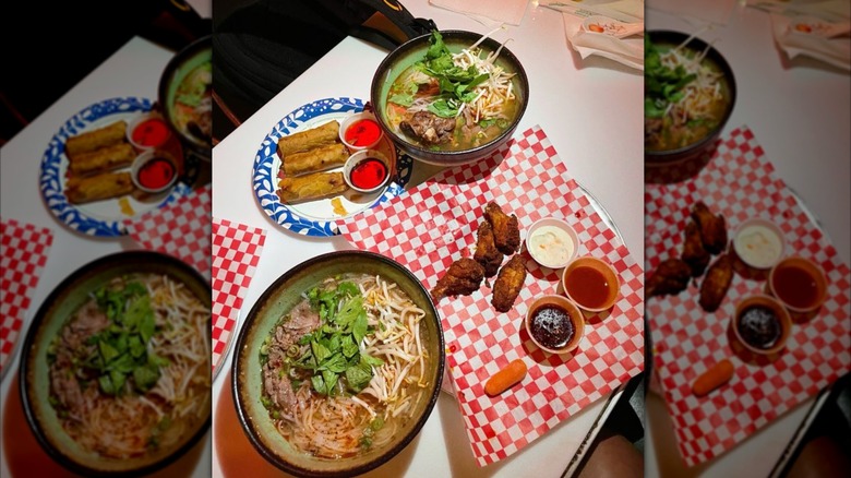 Bowls of pho served at Cosmo's in Dallas.