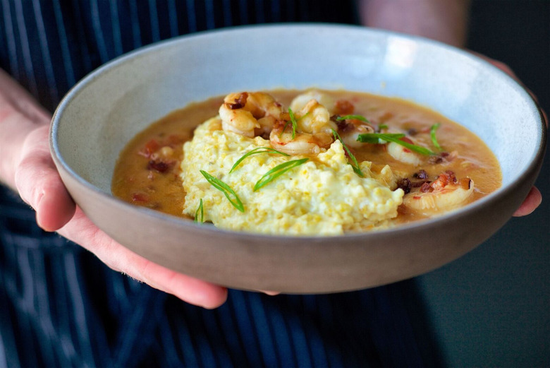 shrimp and grits at Lows by Laurie  Smith