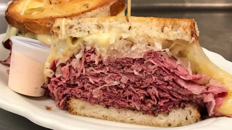 Reuben sandwich from reins deli
