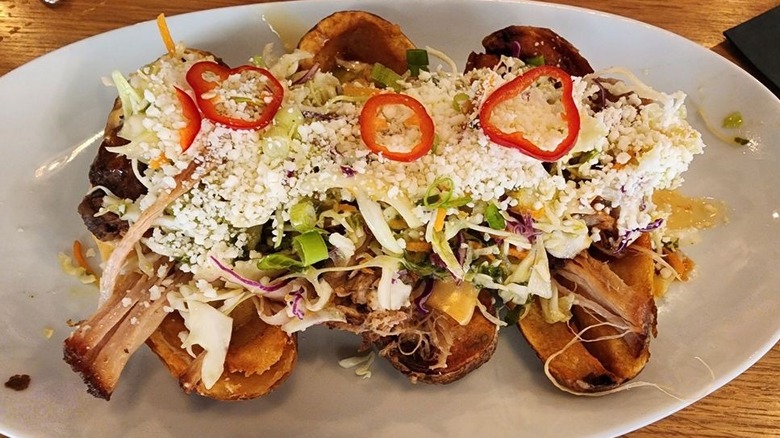 Korean BBQ Stuffed Potato Skins at Primrose Table