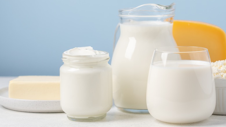 assorted dairy products