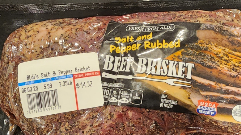 Aldi's $15 salt and peppered beef brisket
