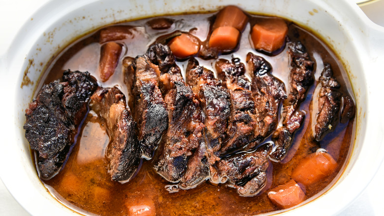 Braised beef brisket
