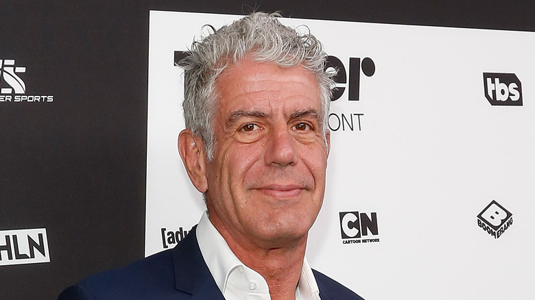 Anthony Bourdain smiling