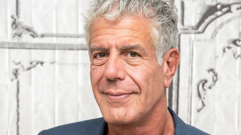 Anthony Bourdain grinning