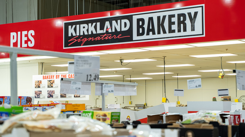 Kirkland Signature bakery section in a Costco