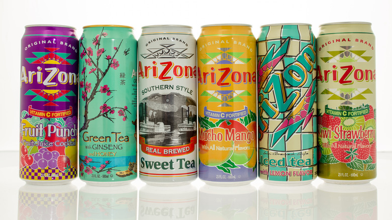 AriZona iced tea in cans