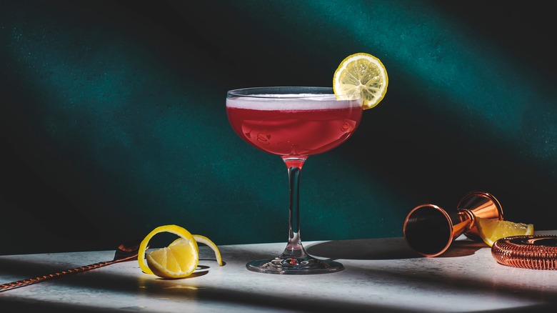 Fancy gin cocktail