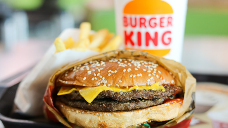 A Burger King burger.