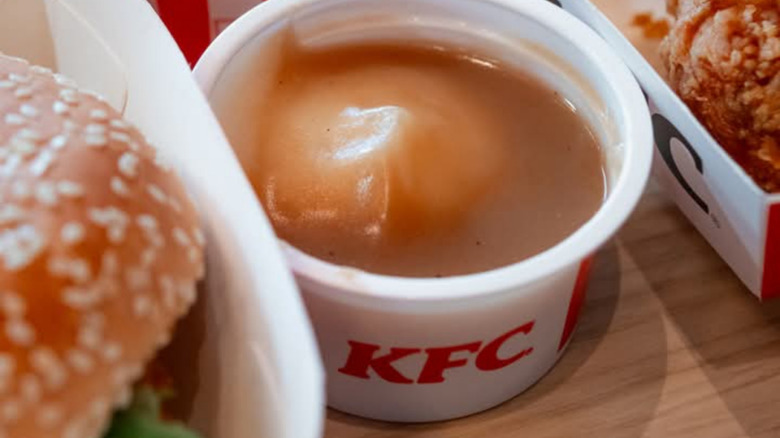KFC mashed potatoes and gravy.