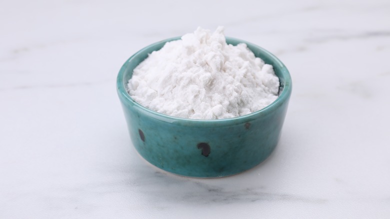 Bowl of cornstarch