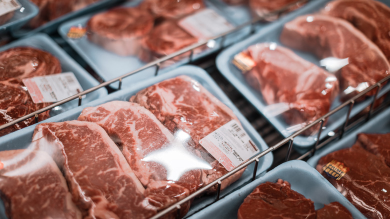 Packages of meat