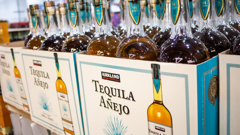 Kirkland Tequila añejo bottles